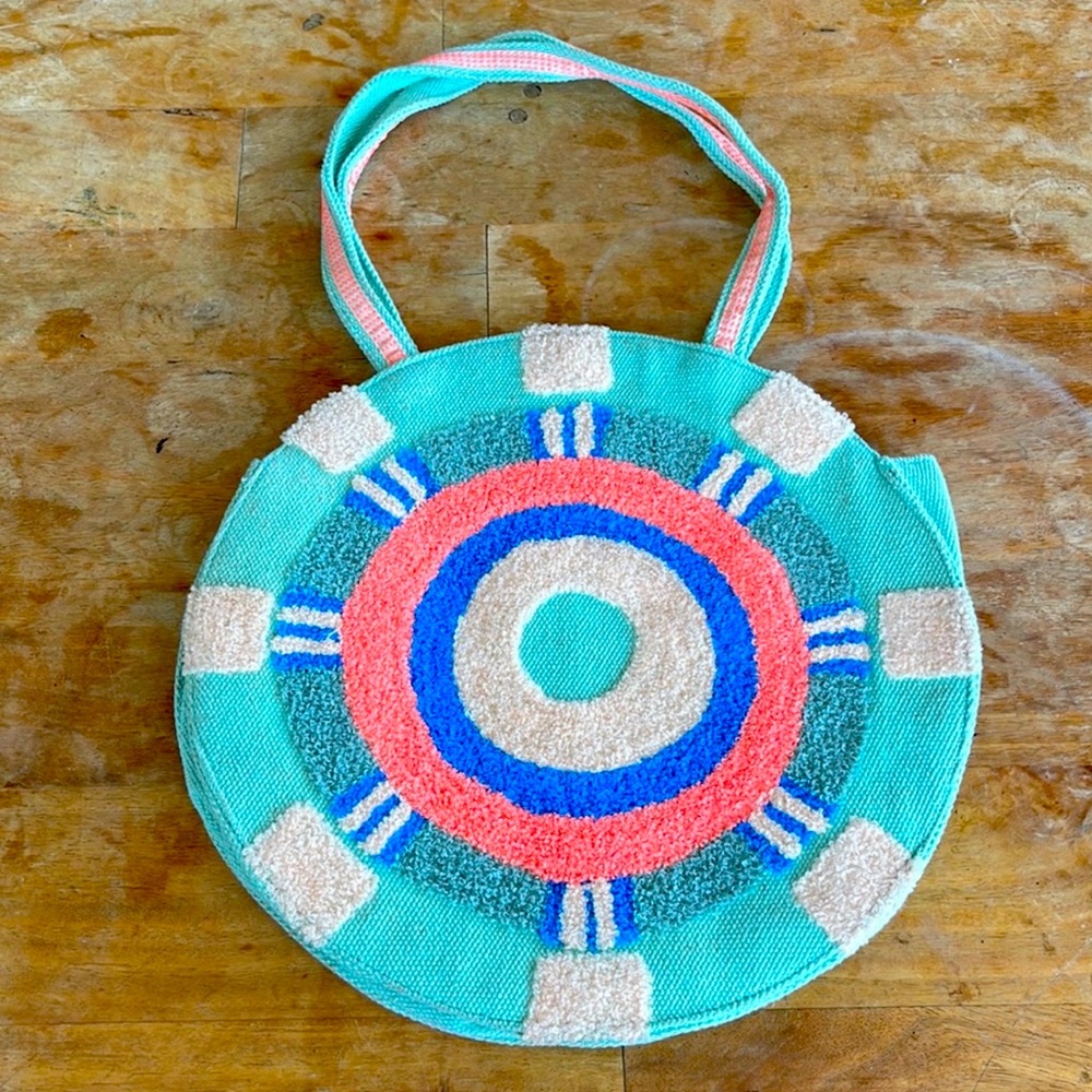 America beyond evil eye circle tote
